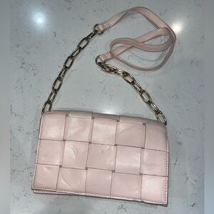 Baby Pink Gold Chain Purse